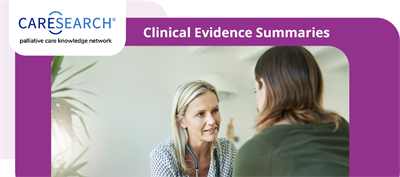 Impact evaluation study of the CareSearch Clinical Evidence Summaries