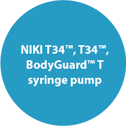 NIKI T34 and BodyGuard T syringe pump