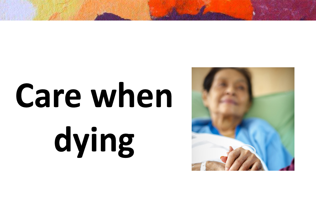 Care when dying module